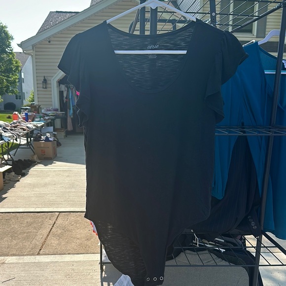 aerie Tops - Aerie Black Women's bodysuit